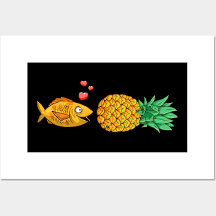 Pineapple Illustration Posters and Art